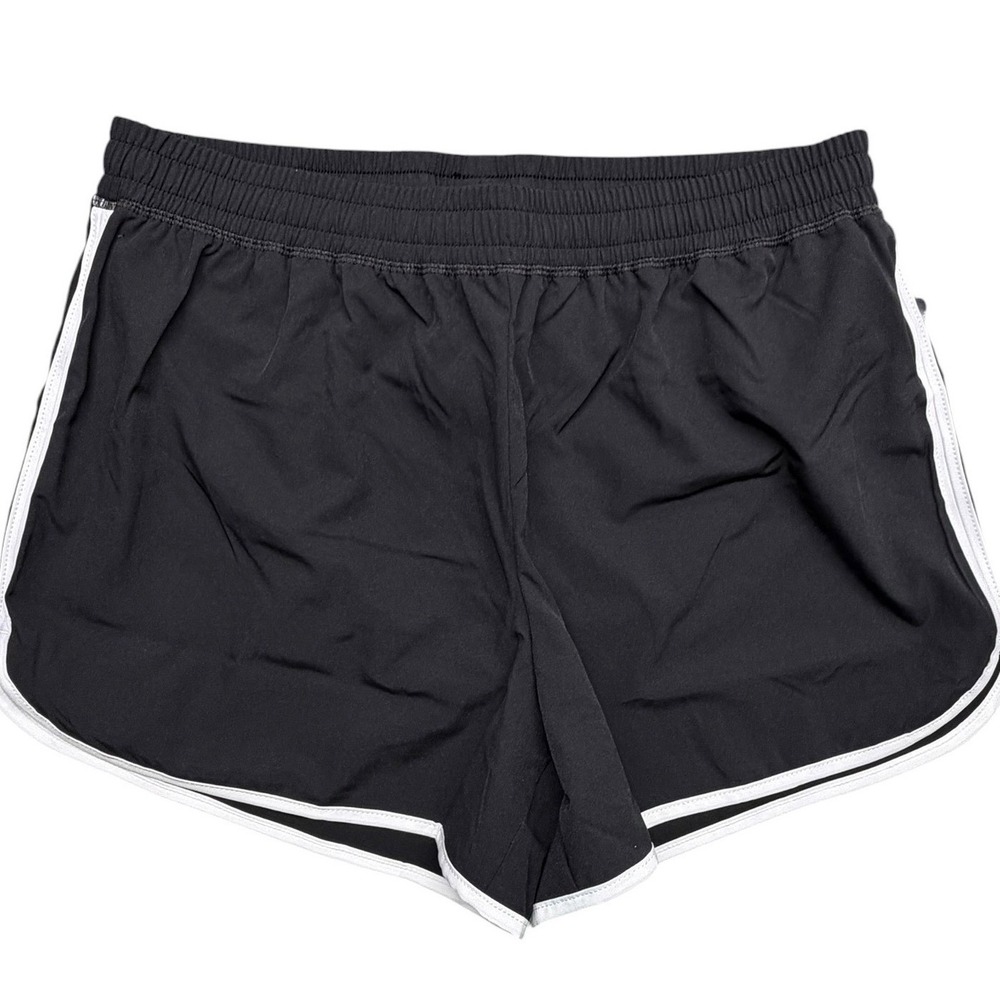 Champion Mens Ebony True White Run Shorts Athletic Dolphin Hem New M Lined